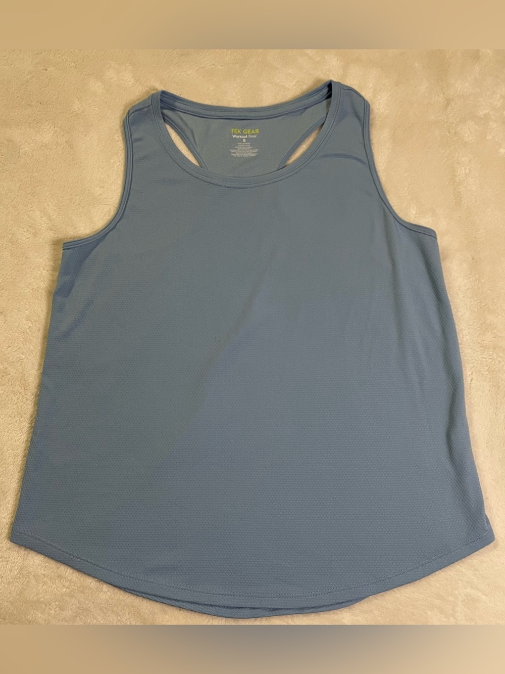 Tek Gear Baby Blue Racer Back Tank Top size S